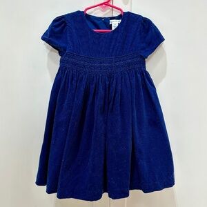 Ralph Lauren Baby Girl Blue Corduroy Dress